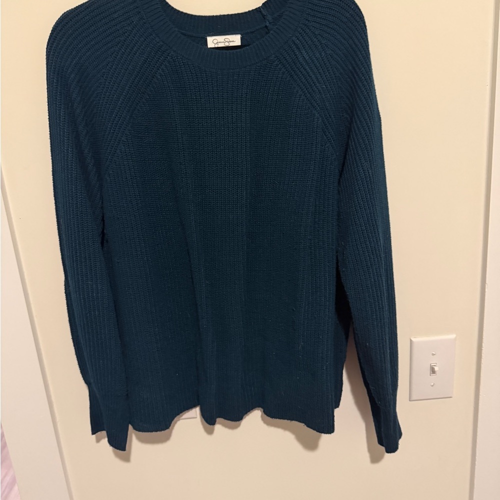 Jessica Simpson Teal Crew Neck Sweater